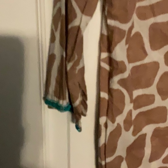 ANTONIO MELANI Brown and Teal Patterned Tunic - Picture 4 of 7